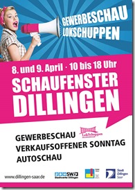 Plakat Schaufenester - Gewerbeschau Dillingen 2017