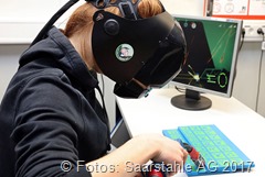 Girl's Day 2017 Das virtuelle Schweißen ist auch Teil der regulären Ausbildung bei Saarstahl
