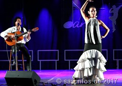 Mit heißem Flamenco begeisterten Daniela Lodani und Gitarrist Mario L´Ange 