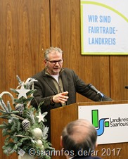 Jörg Sämann vom saarländischen Kultusministerium hielt die Laudatio
