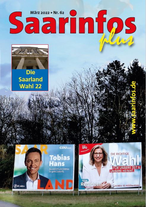Titelbild Saarinfos Plus - Ausgabe März 2022