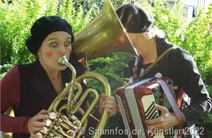 Musikclowninnen beim Merziger Frühlingsfest
